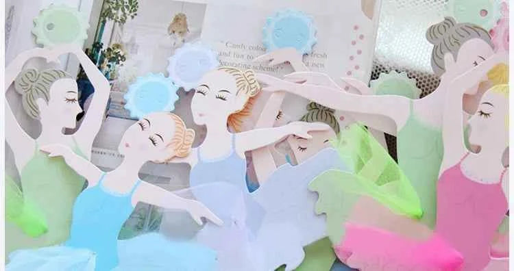 1Set Ballet Girl Dancing Bunting Banner Ballerina Paper Flag Wedding Hanging Streamer DIY Supplies Party Favors Birthday Decor