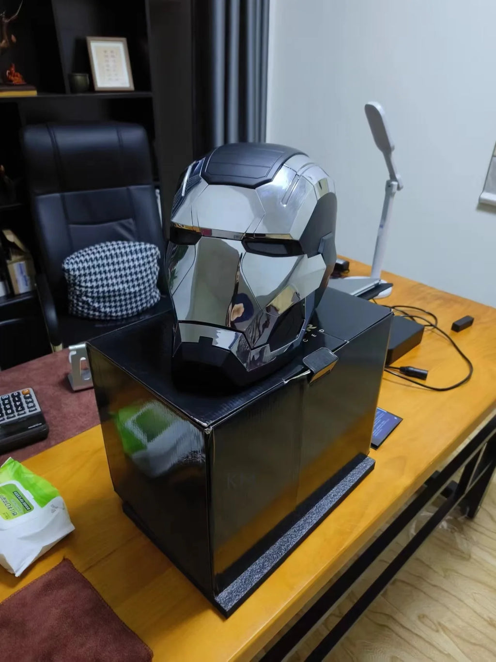 Iron Man War Machine 1:1 Cos Mask Wearable Helmet Remote Voice Control Automatic Helmet Mask Halloween Cosplay Props Adult Gift - Big Tim's Magic Emporium