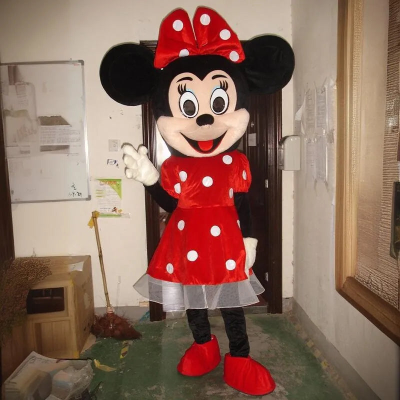 Mickey & Minnie Mouse Santa Mascot Costume | Adult Holiday Cosplay & Event Outfit - Big Tim's Magic Emporium