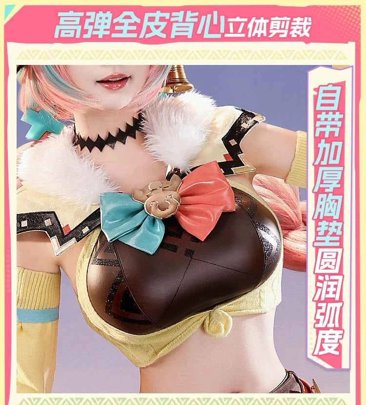 Metal props Game Genshin Impact Varesa Cosplay Costume Halloween Party Christmas Role Playing Comic Exquisite props Size S-XL