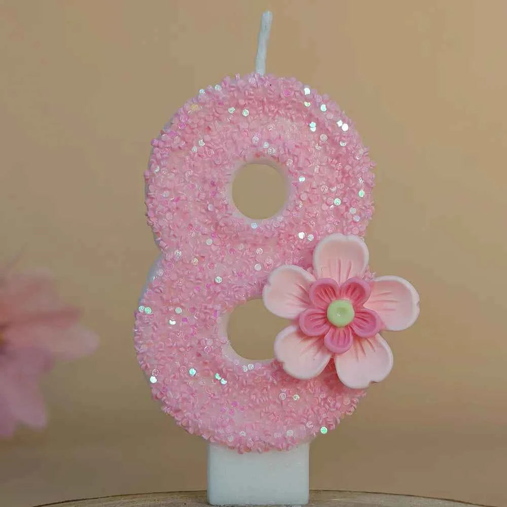 Birthday candle creative digital birthday cake ornament girl children's atmosphere decoration