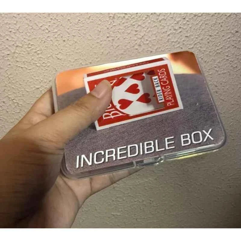 Incredible Box Poker Magic Tricks Card Appearing From Empty Box Magician Close Up Street Illusions Gimmicks Mentalism Props