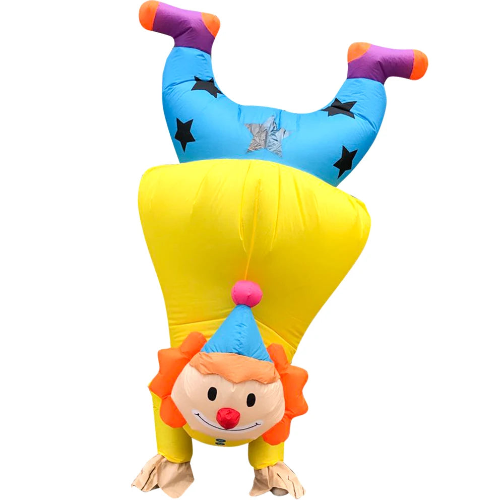 New clown inflatable costume, funny suit, mascot Purim, Halloween and Christmas party Cosplay costume for adults, with multiple - Big Tim's Magic Emporium