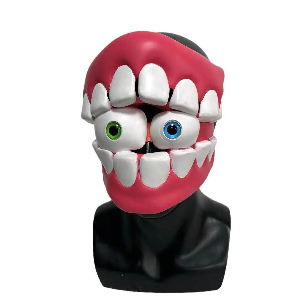 The Amazing Digital Circus Caine‌ Clown Mask Hood Cosplay Props Halloween Carnival Cosplay Party Props Accessories - Big Tim's Magic Emporium