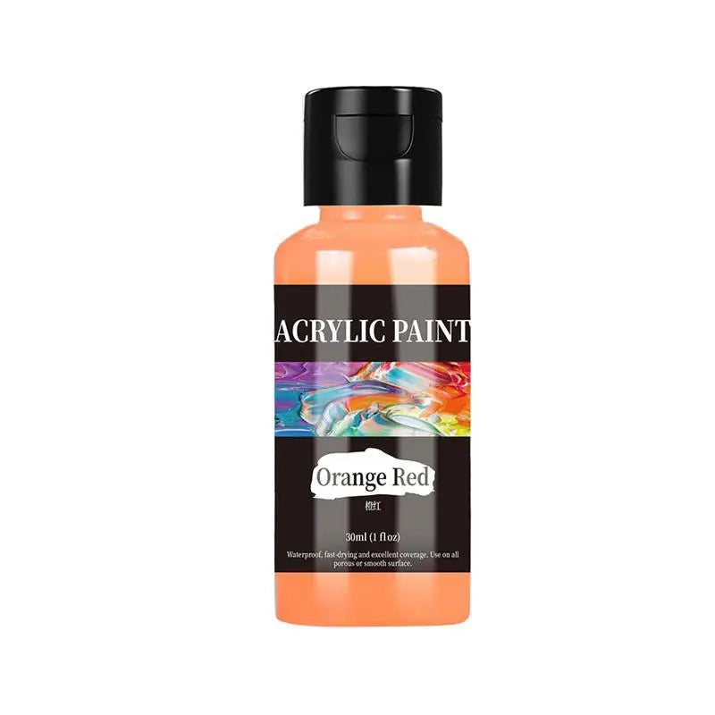 High-Quality 30 Ml/Bottle Acrylic Paint Colors Dyestuff Paint For Fabric Clothing Painting For Leather DIY Pigment Graffiti