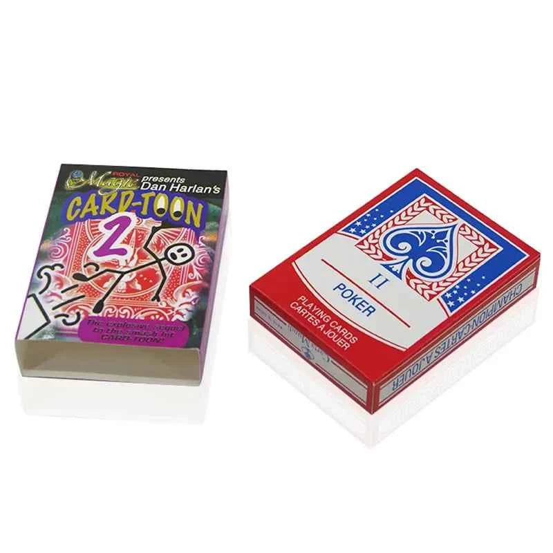 Magic Cartoon Cardtoon Deck Magic Tricks Funny Close-up Illusions Gimmicks Mentalism Props Find the Chosen Card Prediction Magia