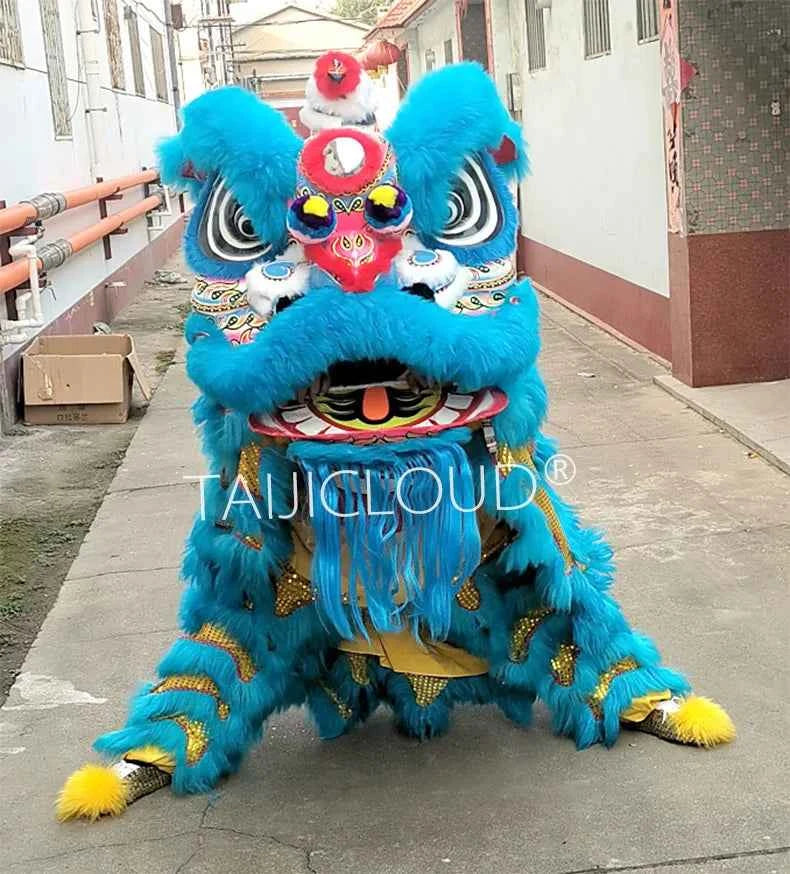 Southern Lion Dance Props for Adults, Double Performance Use, Wool Dragon Lantern, Authentic Lion Awakening Props.