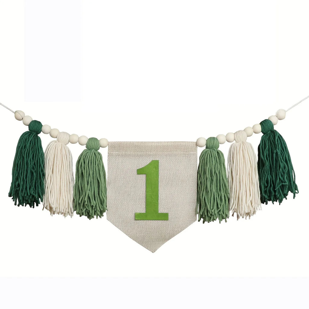 Baby Boy Girls First 1st Birthday Party Decorations Backdrop Wall Hangings Decorative for Kids Bedroom Nursery Wall Decor
