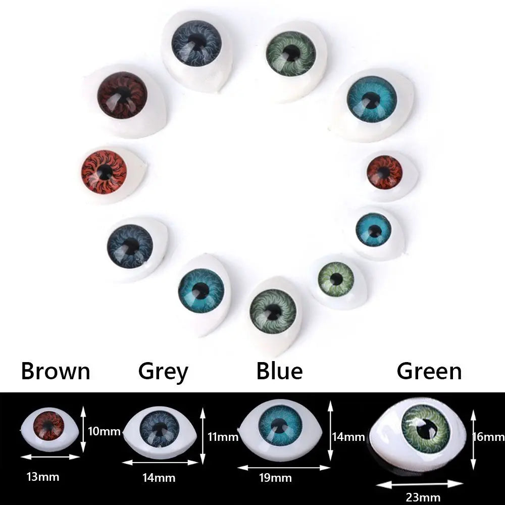 20pcs Puppet Making Dinosaur Eyes Funny Plastic Doll Safety Eyes For Animal Toy DIY Craft Accessories - Big Tim's Magic Emporium