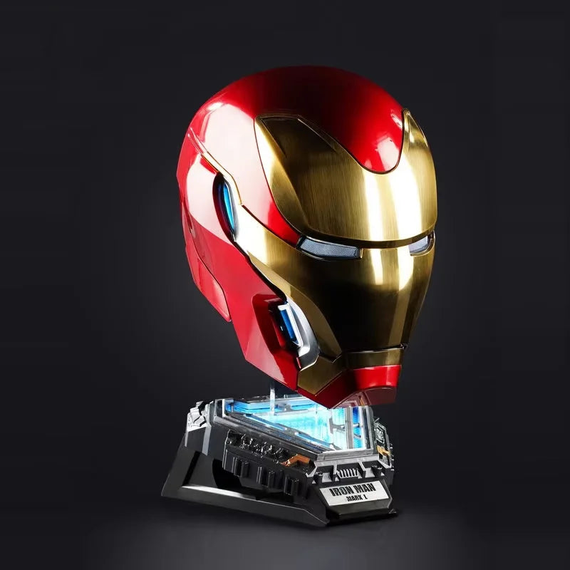 New Mechahead Mk50 Jarvis Iron Man Helmet Luminous Voice Control Deformable Electric Opening Halloween Cos Mask Male Toys Gifts - Big Tim's Magic Emporium
