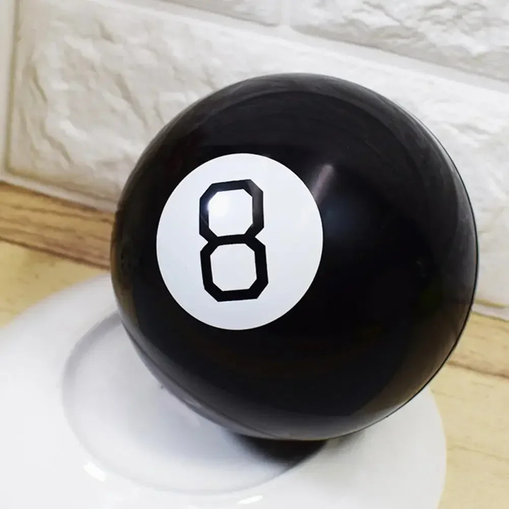 8 Props Ball 10CM Black Magic Ball Black 8 Magic Props New Strange Gift Toys For Children Adults Party Game magic tricks - Big Tim's Magic Emporium