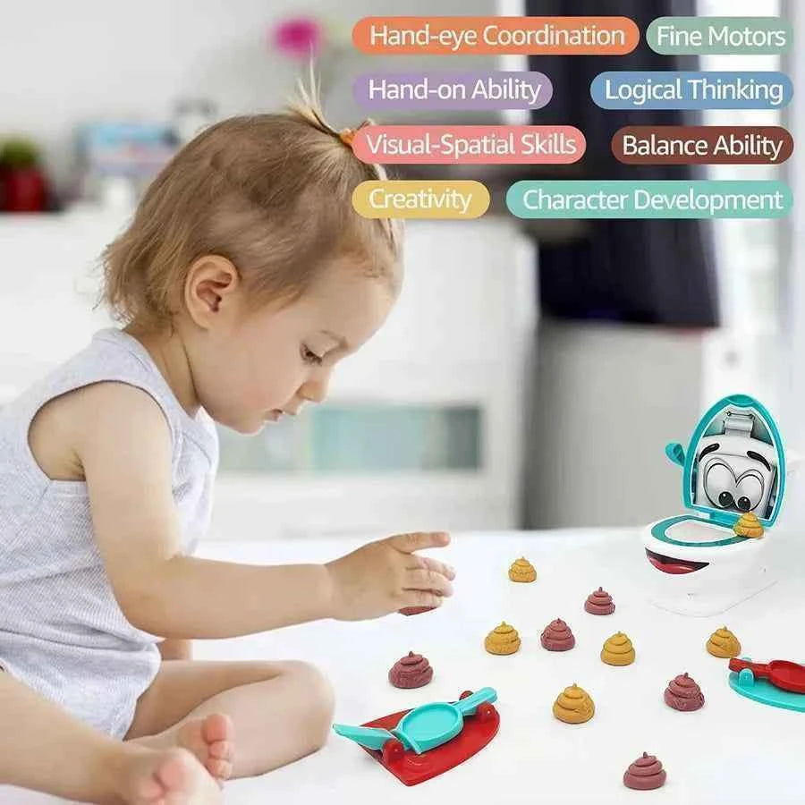 1Set child Poop Toilet Game 〔E〕Funny Toilet Trick Toy Party Game Board Games Flushing The Toilet For Kids Game Gifts〔Winter5〕