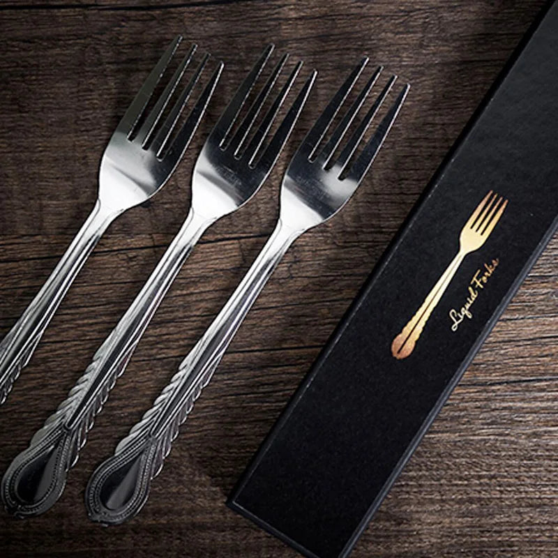 Liquid Forks Magic Tricks 10 Metal Forks Bending Professional Magician Close Up Street Gimmicks Illusions Mentalism Magia Props - Big Tim's Magic Emporium