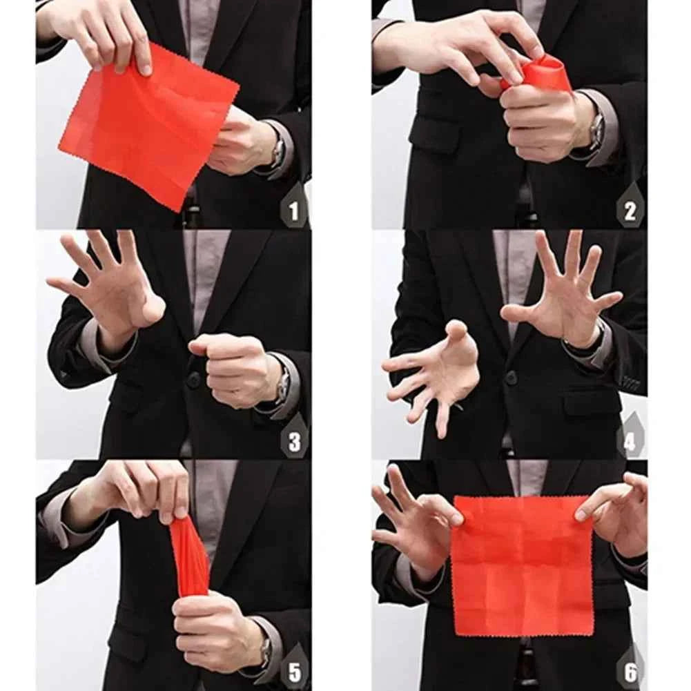 Magic Thumb Tip Props for Close Up Vanish and Appearing Tricks with Red Silk Stage Show Rubber Prank Toy Gifts - Big Tim's Magic Emporium