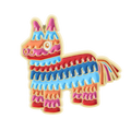 Creative Donkey Pinata Brooch Enamel Pins Funny Mexican Pinata Rainbow Donkey Brooches Backpack Lapel Badge Jewelry Gift Friends