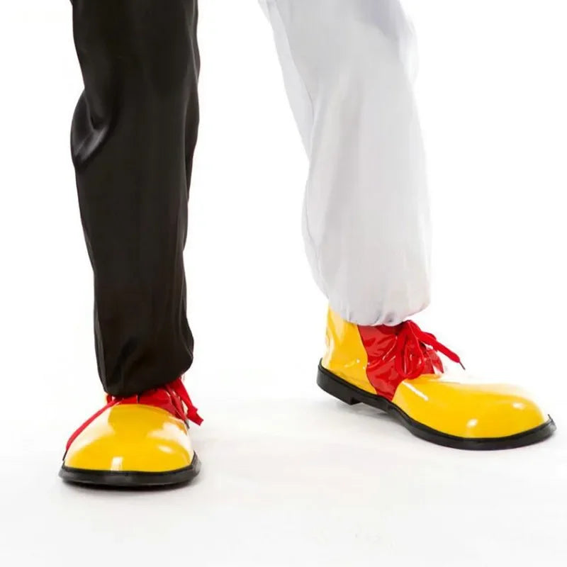 Adult Women Man Leather Clown Shoes Cosplay Props Party Costume Carnival Birthday Gift Masquerade Halloween Easter - Big Tim's Magic Emporium
