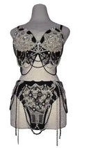 Rhinestone & Lace Bikini Performance Costume Set