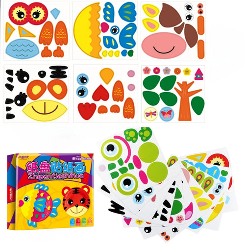 10 Patterns Party Activities Paper Plate Set Toys, DIY Animal Art Creative Activities, Classroom Handmade Favors Games Gifts - Big Tim's Magic Emporium