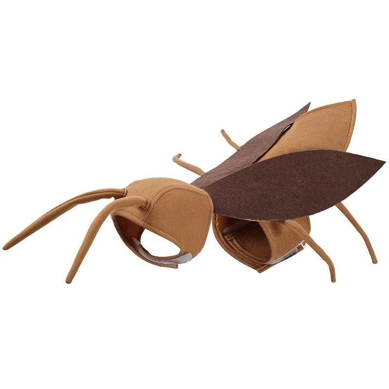 Kawai Pet Transformation Costume Funny Halloween Cockroach Costume Dogs Cats Dress Up Clothing For Outdoor Party Props Gift