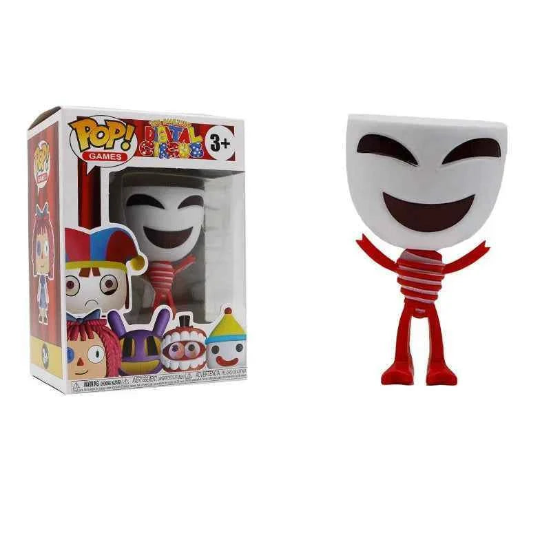 6 amazing POP figurines with magical digital circus figurines, enamel head rotatable children's and adult gifts