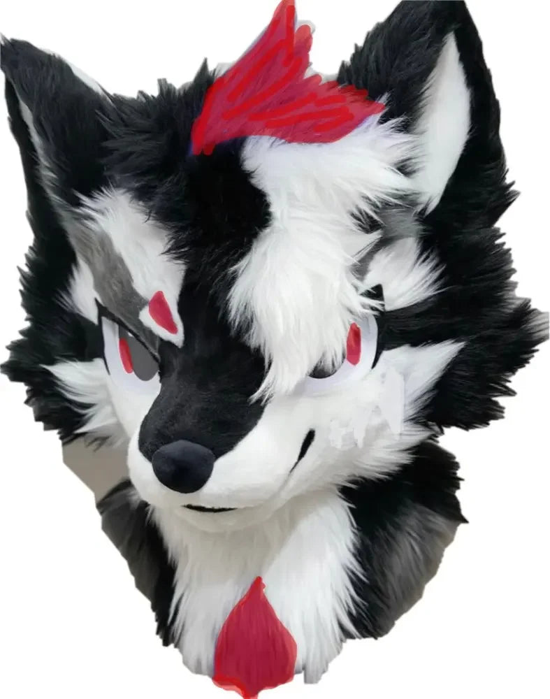 Furry Head Cosplay Kemono Fursuit Handmade Customized Fursuit Kemono Head Role Play Furry Custom Headsets Beast - Big Tim's Magic Emporium