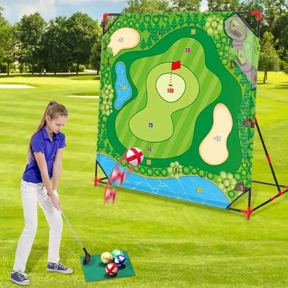 Battle Golf Chipping Game Golf Hitting Mat Sports Activities Putting Practice Toy Swing Training Tool for Home Backyard