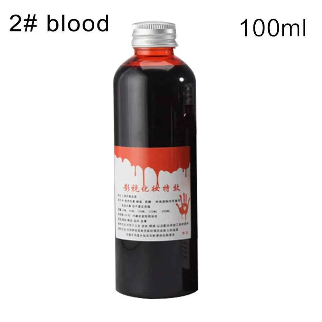 30/60/100ML Halloween Props Plasma Horror Fake Blood Gel Props Halloween Emulation Makeup Blood Cosplay Prank Fake Blood Props