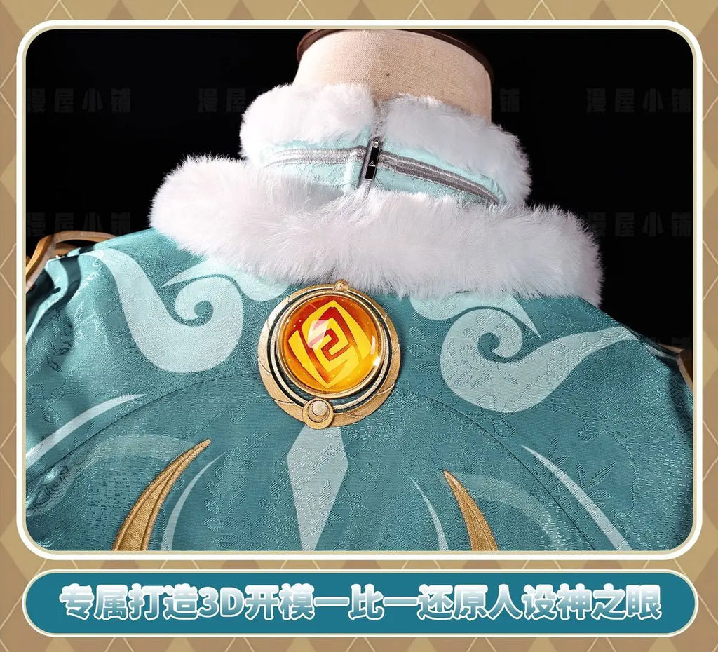 Genshin Impact Zi Bai Cosplay Costume Halloween Party Gorgeous Uniform Accessories Props Complete Set HERO Cos - Big Tim's Magic Emporium