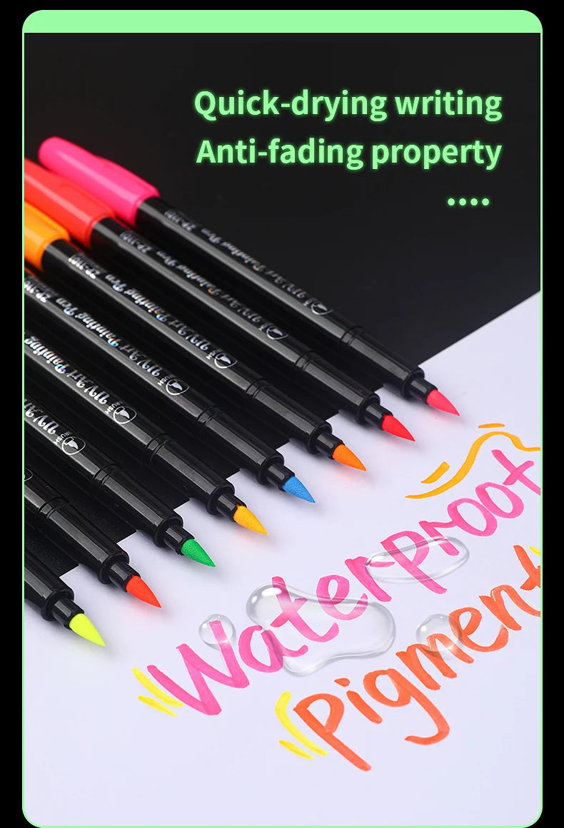 Skin Painting Face Paint For Beginners ，Human Body Graffiti,12PCS Face Paint Marker Pens DIY Drawing Soft Brush Non-toxic