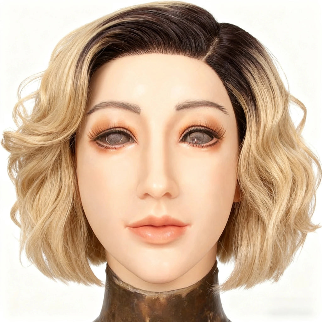High-Quality Silicone Face Masks Crossdresser Fake Faces Drag Queen Stage Performance Cosplay Crossdressing Sissy Transgender - Big Tim's Magic Emporium