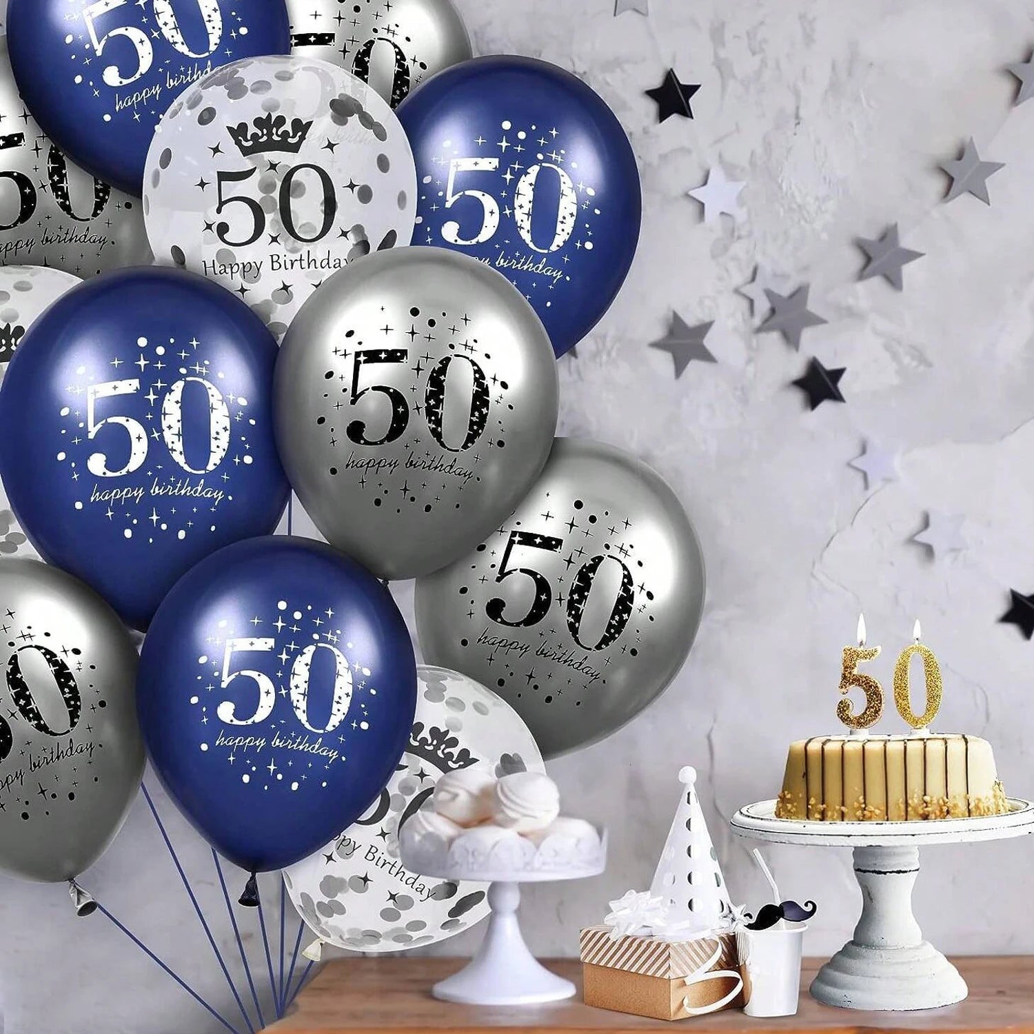 15Pcs 12 Inch 18th 21th 30th 40th 50th 60th 70th 80th Birthday Party Latex Balloons Anniversary Decoration Indoor Outdoor Decor