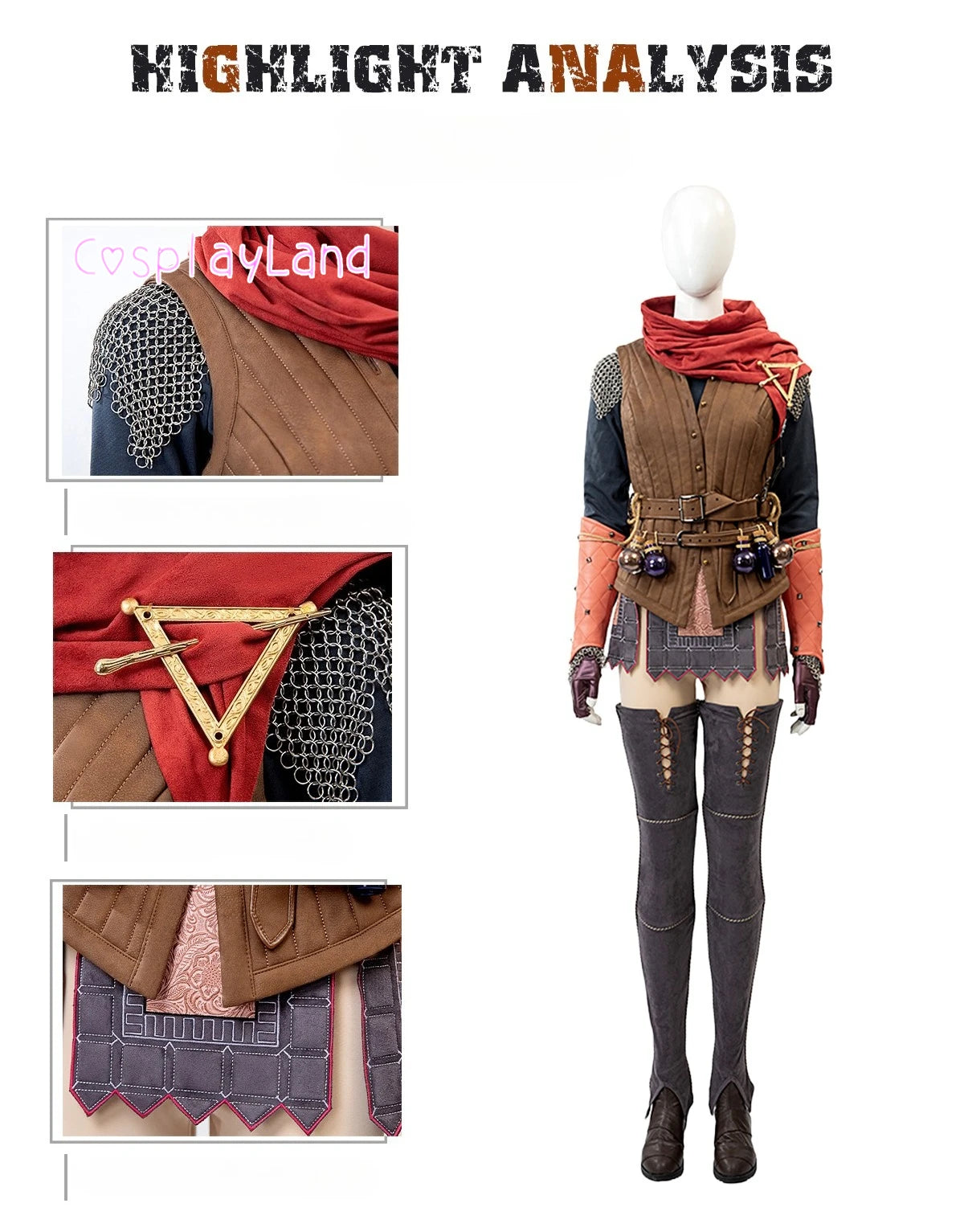 Game Split Mio Cosplay Costume Women Suit Accessories Christmas Halloween Party Mio Costumes Comic Con Outfit Custom Made - Big Tim's Magic Emporium