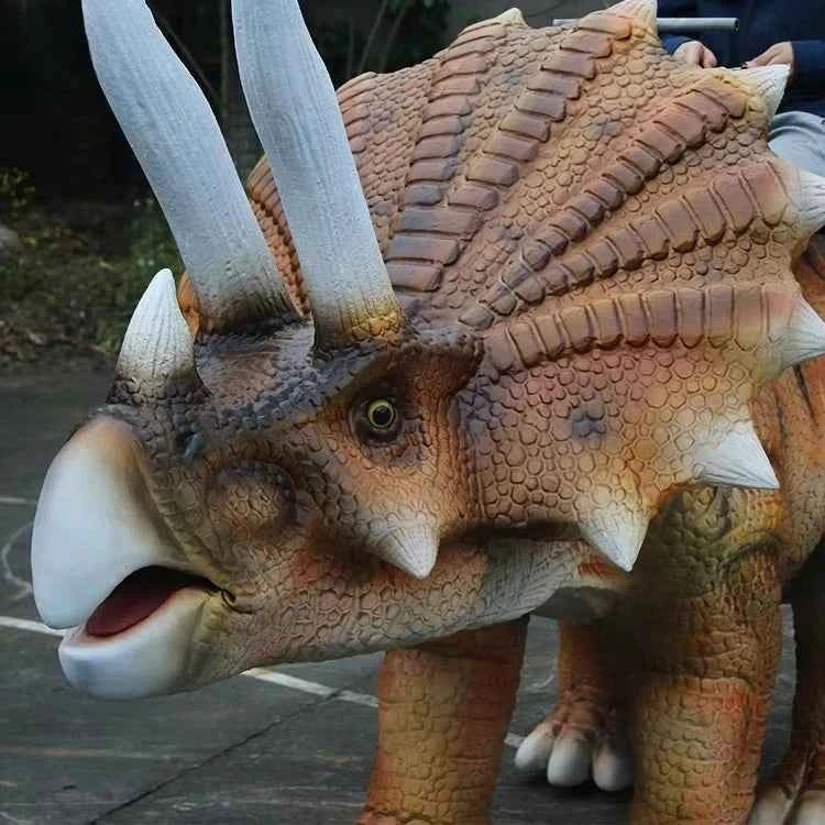 Mechanical Dinosaur Ride Indoor Animation Walking Dinosaur Model Realistic Animal Ride