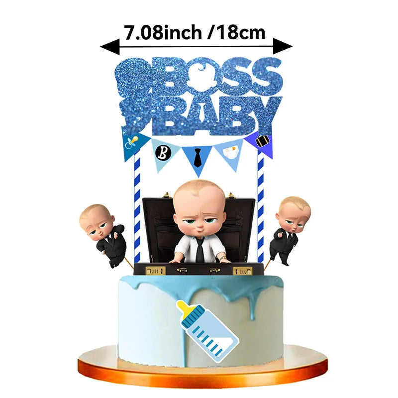 Boss Baby Theme Disposable Party Cake Topper Birthday Party Cake Topper Cake Park Party Decoration Baby Shower Party Supplies - Big Tim's Magic Emporium