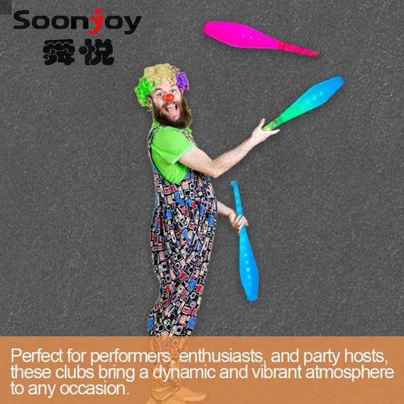 Euro Professional LED Classic Toys Juggling Clubs for Professional Performances set of 3 - Big Tim's Magic Emporium