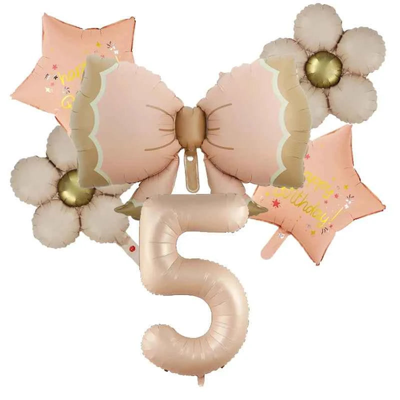 Butterfly Balloons 2 3 4 5th Birthday Decor for Girls Pink Butterfly Foil Balloons for Butterfly Themed Party Wedding  Decors