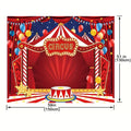 Circus Carnival party background Fabric Carnival theme party decoration background Circus birthday party background - Big Tim's Magic Emporium