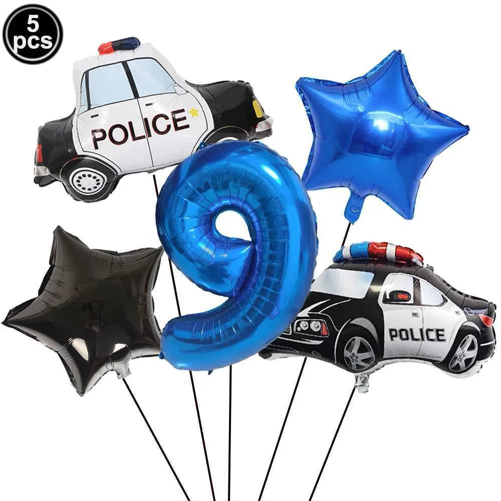 10pc Police Cupcake Toppers Policeman Birthday Cupcake Picks Police Cake Decors Baby Shower Police Theme Birthday Party Supplies