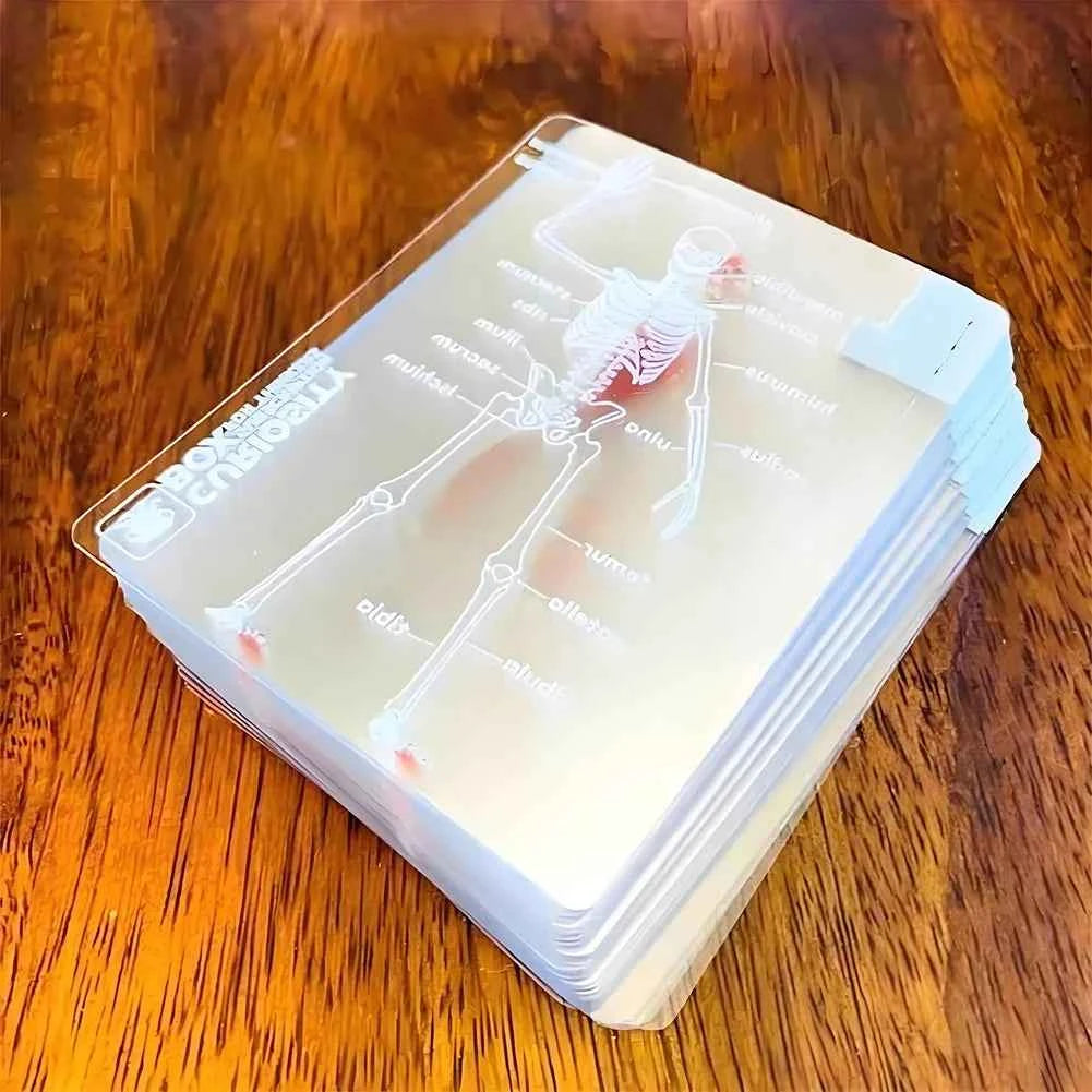 The Body Deck Mannequin Body Deck Skeleton Playing Cards Transparent Anatomy Poker Cards Skeletons X-Ray Designs EducationalGift