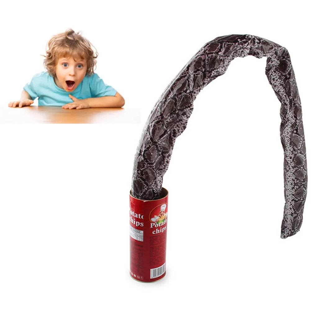 The Potato Chip Snake Stage Magic Tricks Snake Toy April Fool Day Halloween Party Jokes in A Can Gag Gift Scary Fries Fun Toys - Big Tim's Magic Emporium
