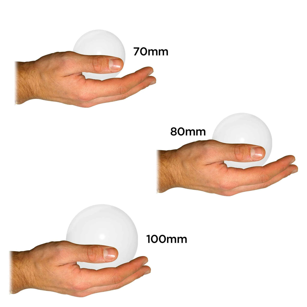 Acrylic Contact Juggling Ball 4 Inches, Dia. 100mm Great for Contact Juggling Beginners, isolation, body rolls and head balances by Big Tim's Magic Emporium