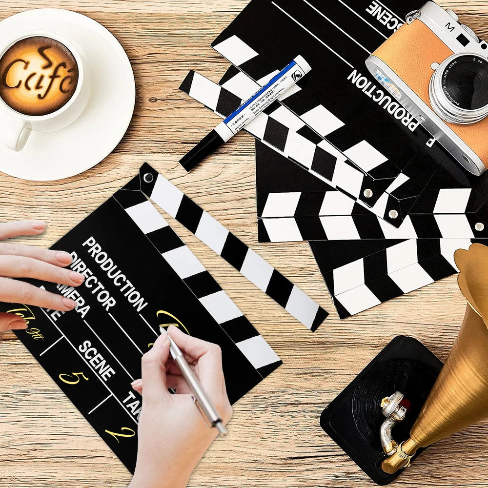 Party holiday party movie clapboard movie card clapperboard movie party props game party - Big Tim's Magic Emporium