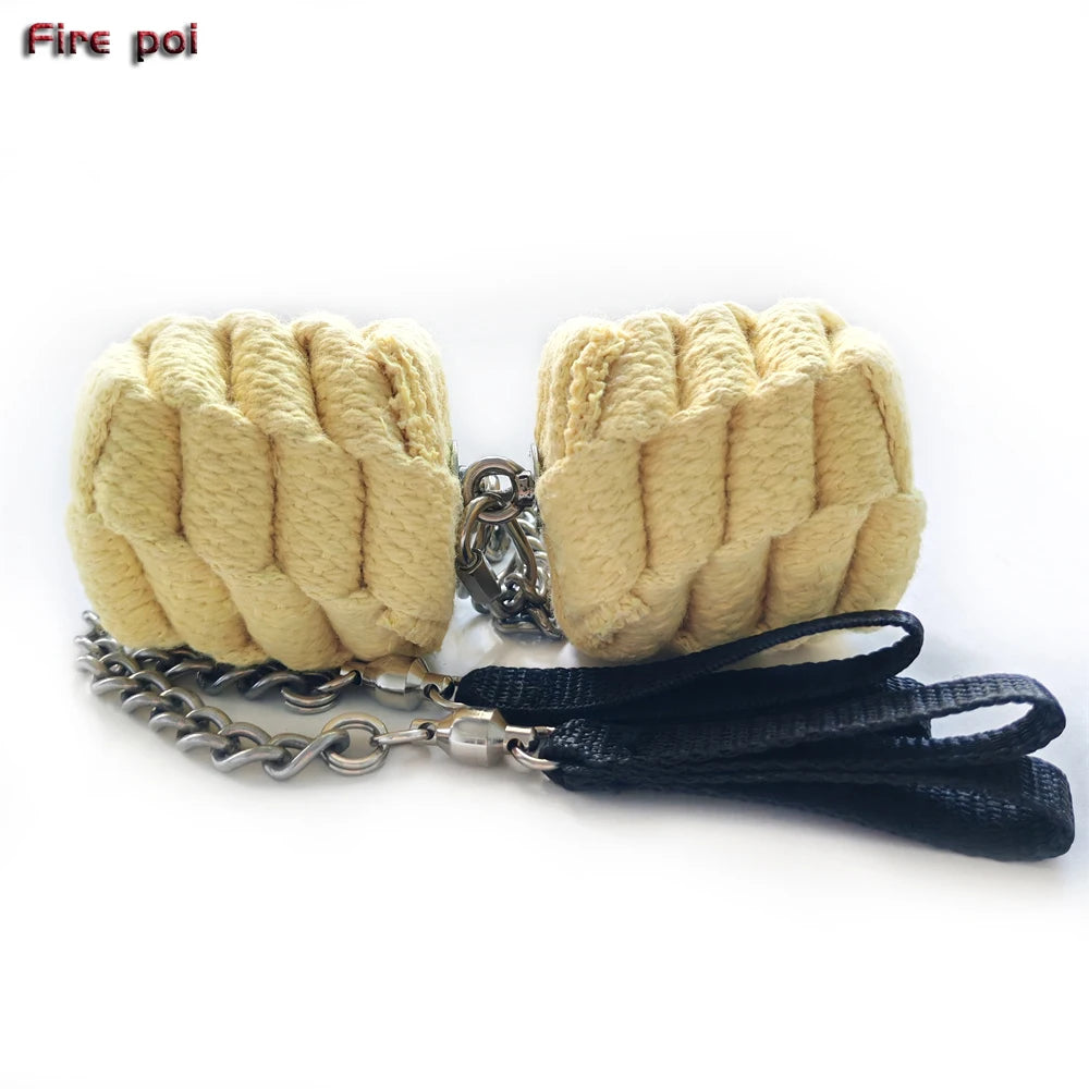 Fire Performer Poi Circus Arts Fire Spinning Fire Juggling Pair of Pro Medium Twista Fire Poi