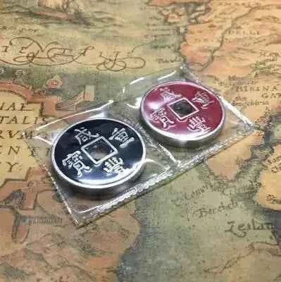 The Hopping Traditional Chinese Coins Magic Tricks Magician Close Up Gimmick Illusions Props Mentalism Coin Appear Vanish Magia