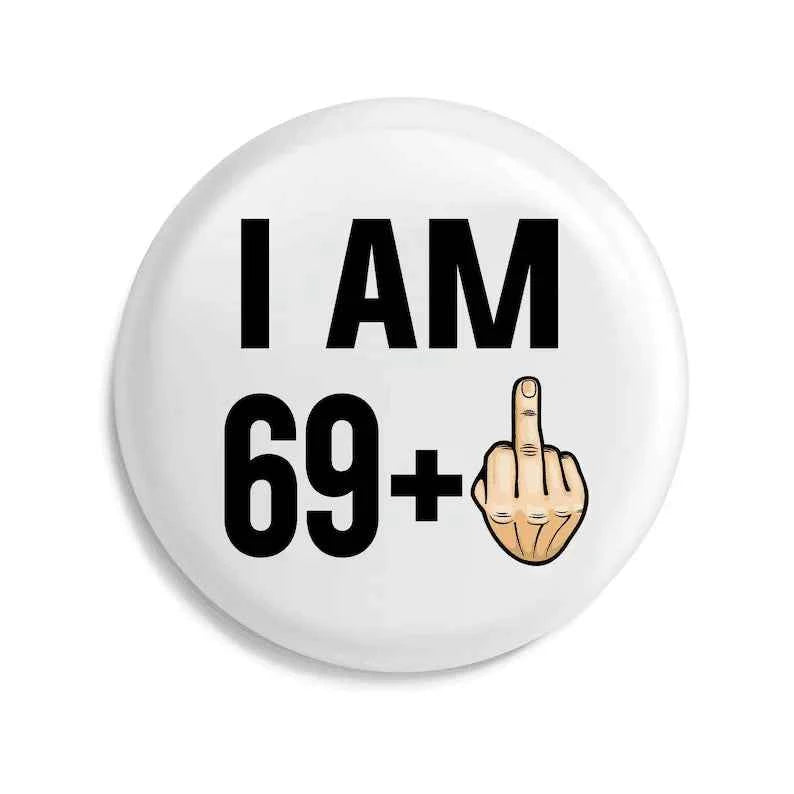 21st 30th 40th 50th 60th 70th 80th Birthday Button Pin Badge Happy Birthday Party Decoration Photo props present Gift keepsake