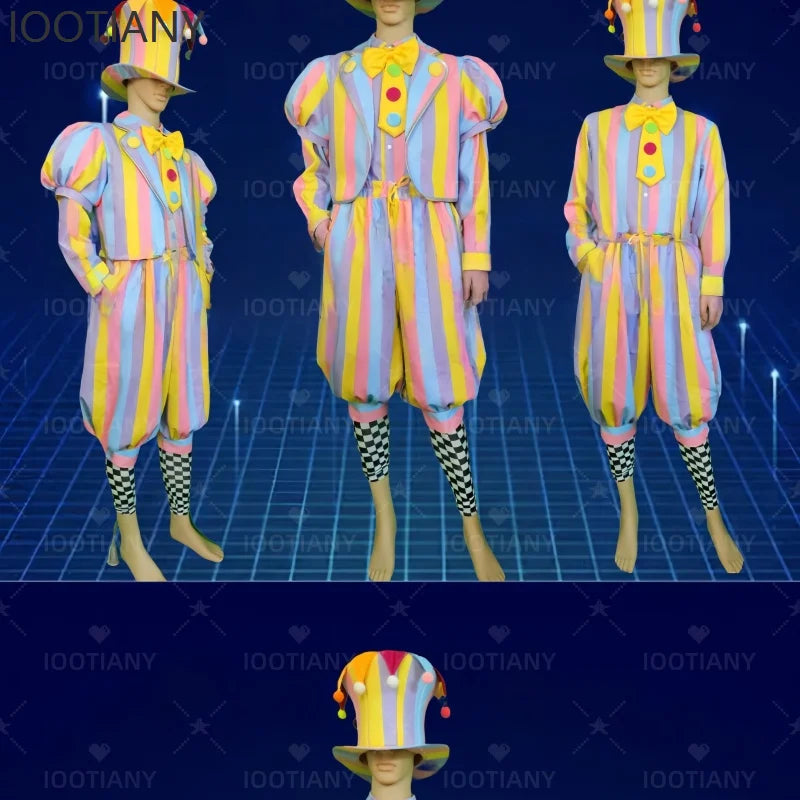 Halloween Adult Men And Women Clown Costume Circus Masquerade Dress Up Amusement Park Funny Role-playing Performance Costume Set - Big Tim's Magic Emporium