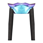 Metallic Shoulder Armor Shrug Crop Top & Sleeves Futuristic Pauldron Stage Costume