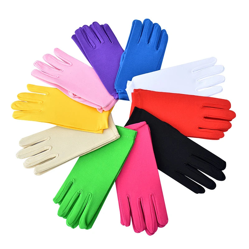 Festival Full Finger Performer Gloves Elastic Breathable Colorful Mitten Dance Cosplay Party Wedding Etiquette Glove Accessories - Big Tim's Magic Emporium