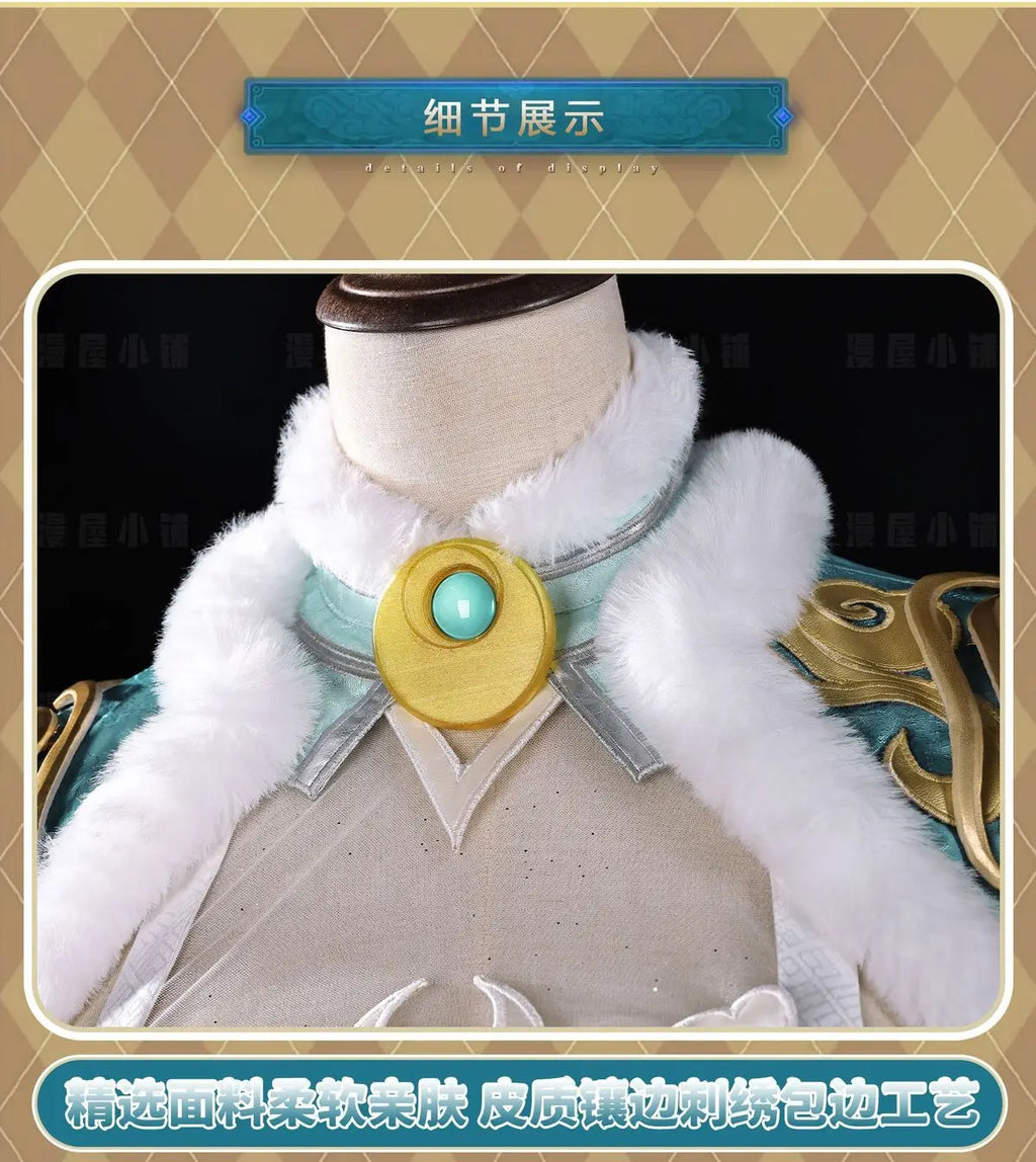Genshin Impact Zi Bai Cosplay Costume Halloween Party Gorgeous Uniform Accessories Props Complete Set HERO Cos - Big Tim's Magic Emporium
