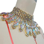 Radiating Statement Rhinestone Crystal Necklace